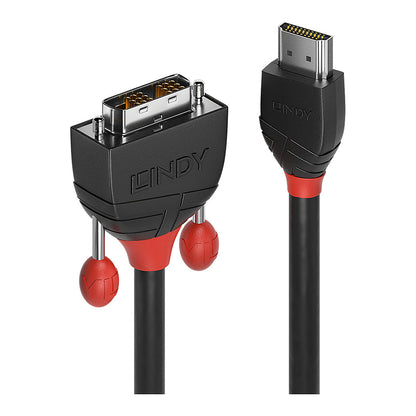 LINDY HDMI an DVI-D Single Link Kabel Black Line 3m