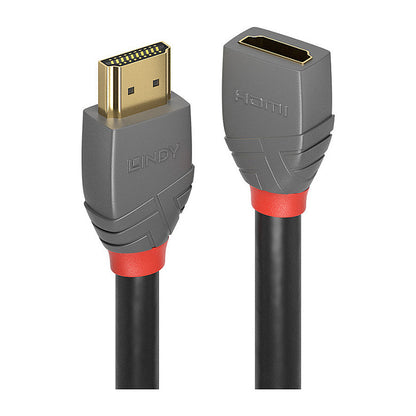 LINDY HDMI 2.0 Verlängerungskabel 1m, Anthra Line