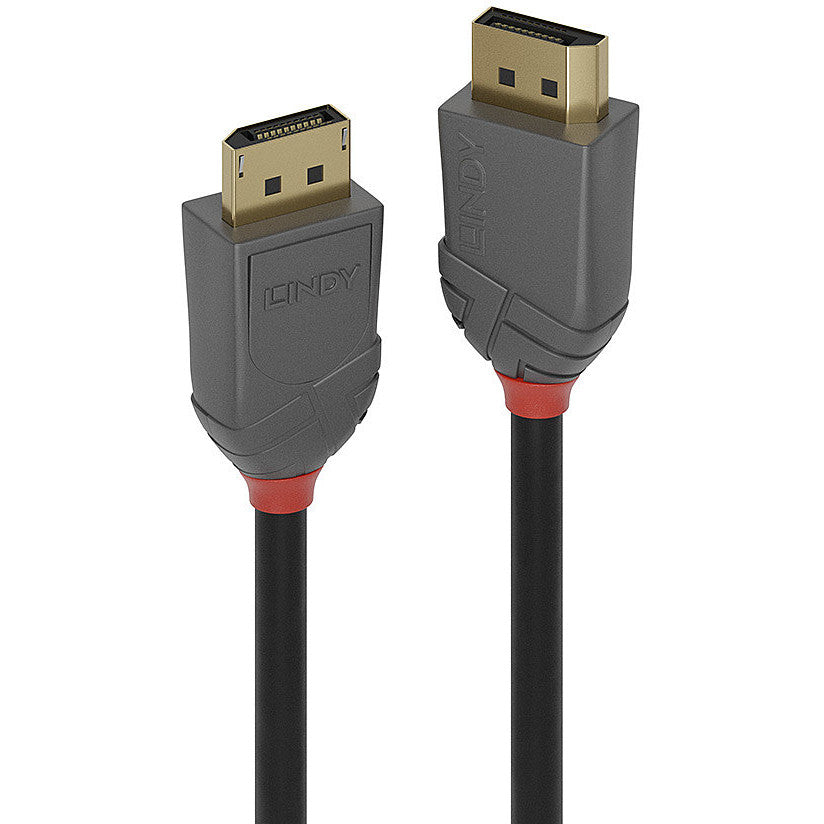 LINDY DisplayPort 1.4 Kabel Anthra Line 2m St/St A/B schwarz