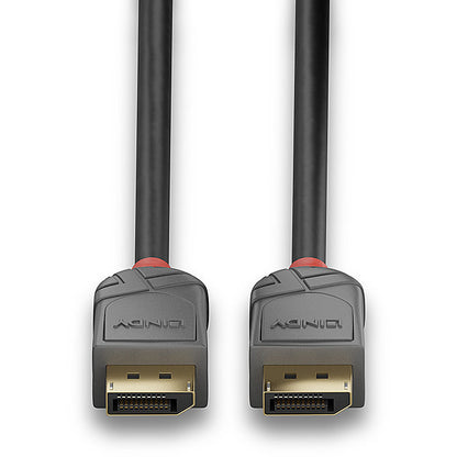 LINDY DisplayPort 1.4 Kabel Anthra Line 2m St/St A/B schwarz