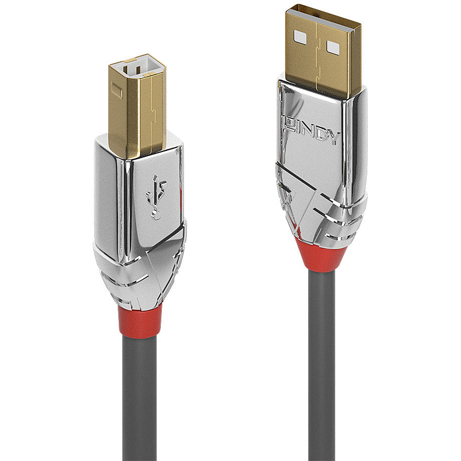 LINDY 2m USB 2.0 Typ A an B Kabel Cromo Line 480 Mbit/s