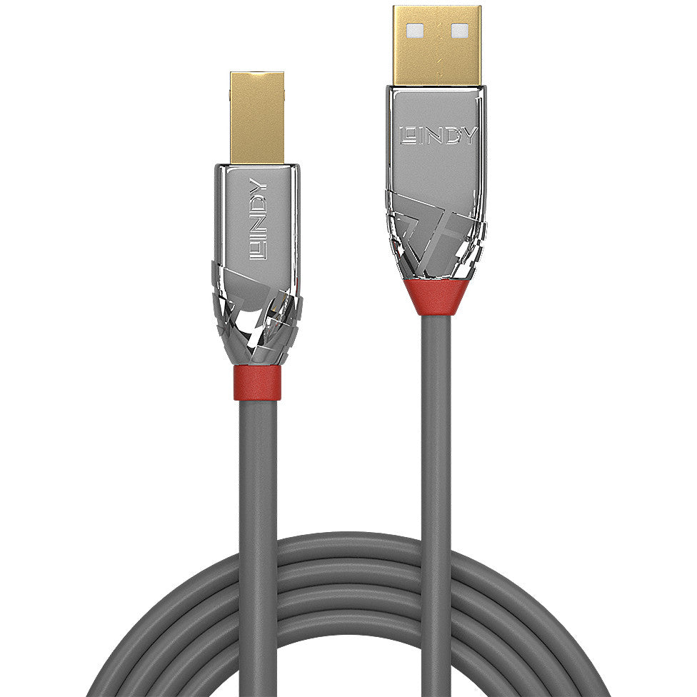LINDY 2m USB 2.0 Typ A an B Kabel Cromo Line 480 Mbit/s