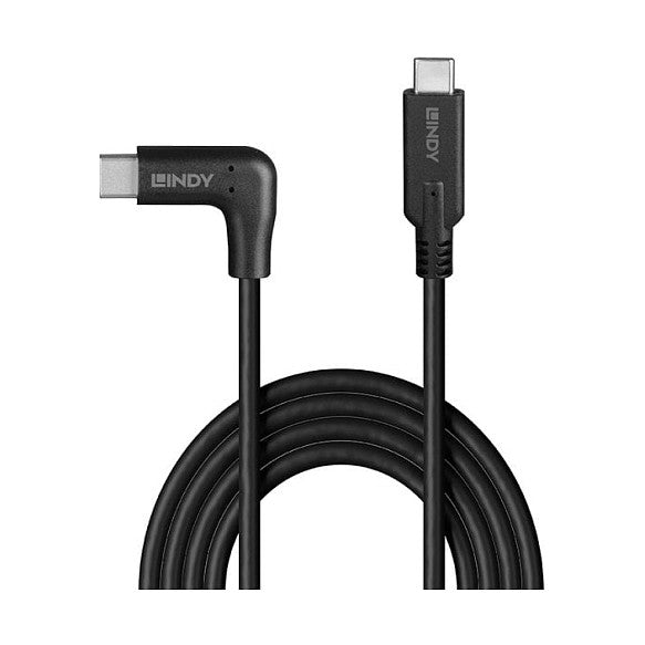 LINDY 0.5m USB 3.2 Typ C Kabel 90 Grad gewinkelt