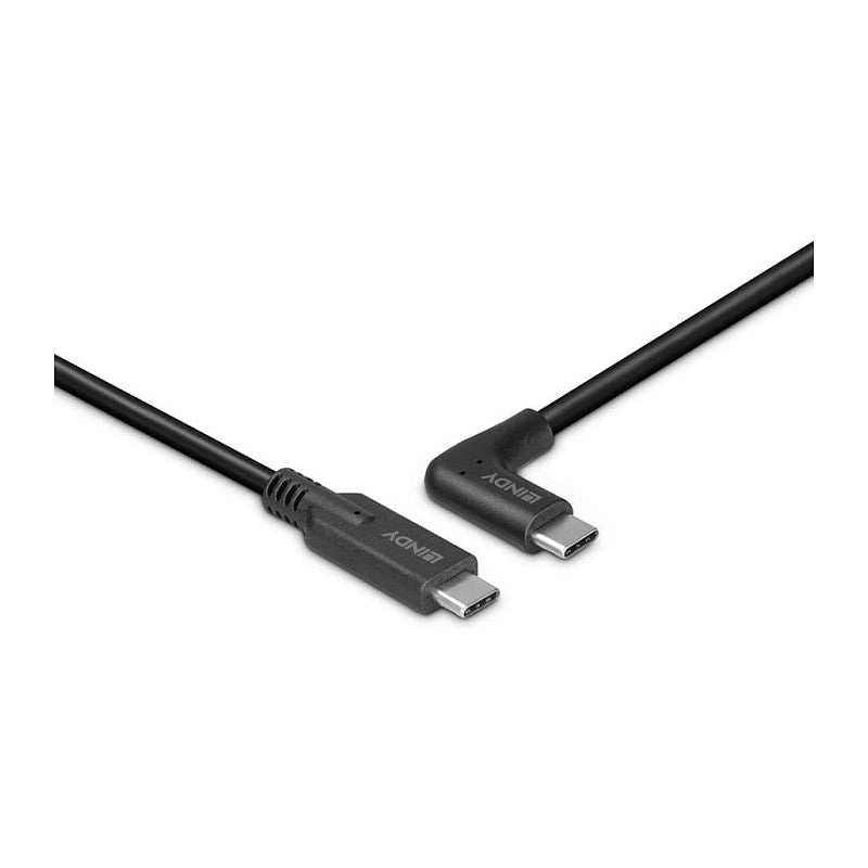 LINDY 0.5m USB 3.2 Typ C Kabel 90 Grad gewinkelt
