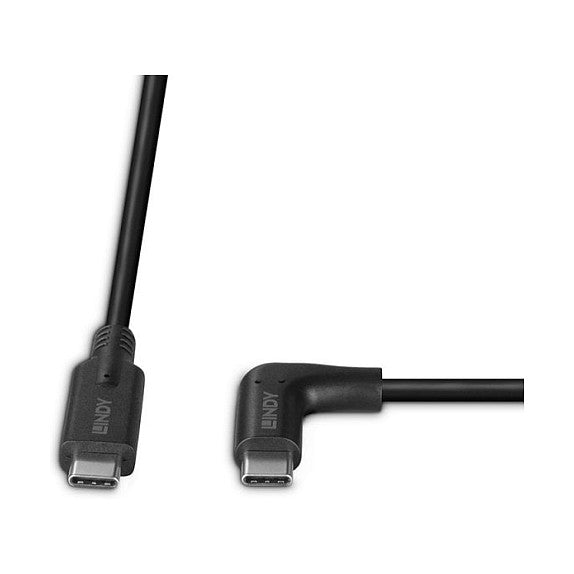 LINDY 0.5m USB 3.2 Typ C Kabel 90 Grad gewinkelt