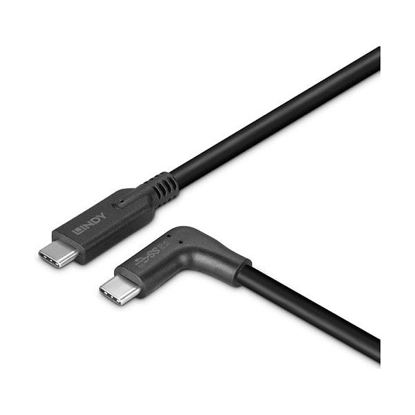 LINDY 0.5m USB 3.2 Typ C Kabel 90 Grad gewinkelt