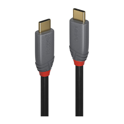 LINDY USB 3.1 Kabel Typ C/C 5A PD Anthra Line M/M 1.5m