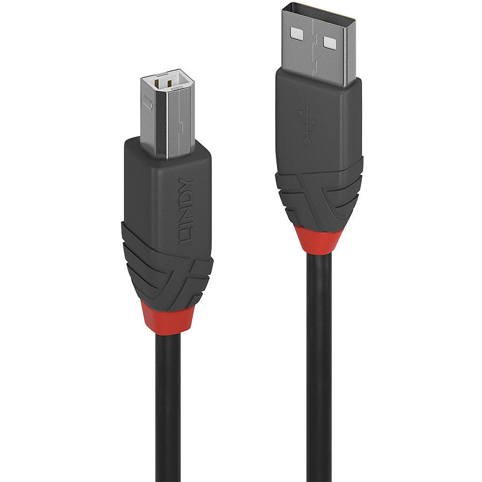 LINDY 10m USB 2.0 Typ A an B Kabel Anthra Line