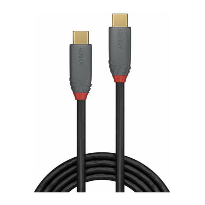 LINDY USB 3.2 Kabel Typ C/C 5A PD Anthra Line M/M 2m