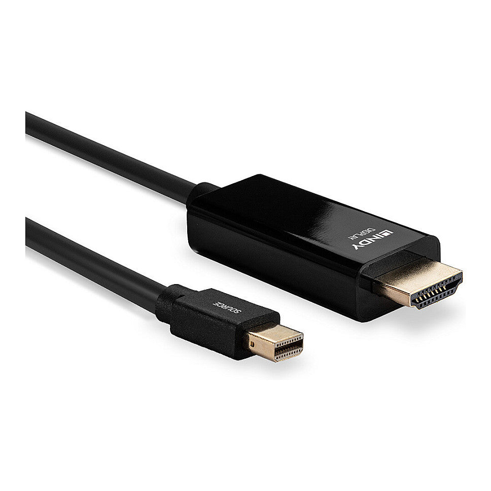 LINDY Mini-DisplayPort an HDMI Kabel 4K30 (DP: passiv) 2m