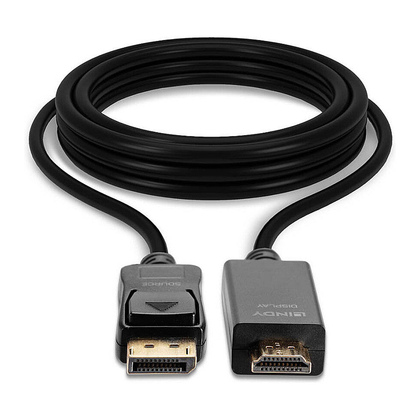 LINDY DisplayPort an HDMI Kabel 4K30 (DP: passiv) 0.5m