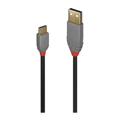 LINDY USB 2.0 Kabel Typ A/C Anthra Line M/M 3m