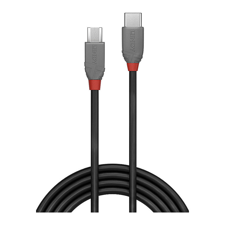 LINDY USB 2.0 Kabel Typ C/Micro-B Anthra Line M/M 0.5m