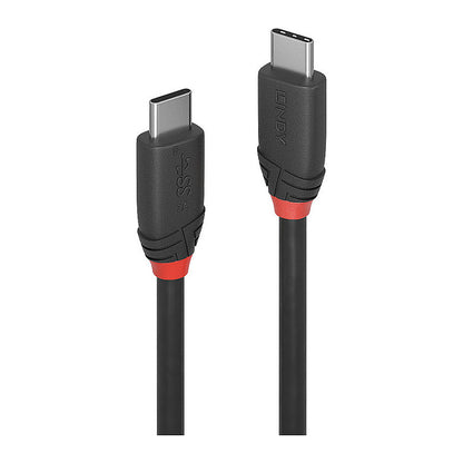 LINDY USB 3.1 Kabel Typ C/C 3A Black Line M/M 0.5m