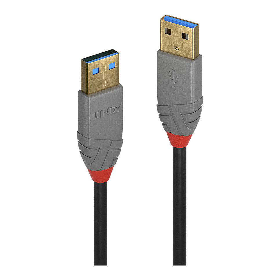 LINDY USB 3.0 Kabel Typ A/A Anthra Line M/M 5m
