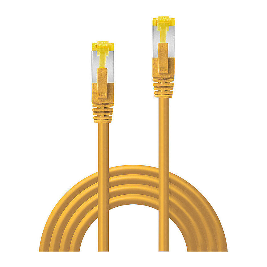 LINDY Patchkabel Cat6A RJ45 S/FTP Cat7 LSZH Kabel gelb 3m