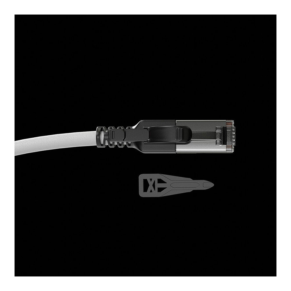 LINDY Patchkabel Cat.6A S/FTP grau 3m verriegelbar
