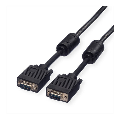 ROLINE VGA-Kabel HD15 ST - ST mit Ferritkern 10m