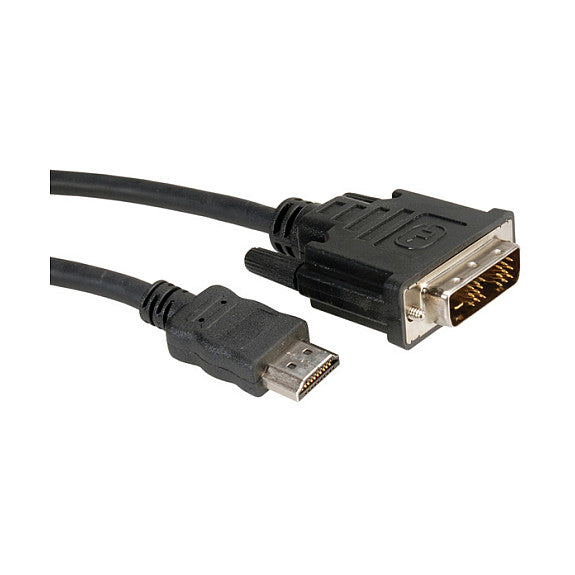 ROLINE DVI KABEL.DVI-HDMI.1M