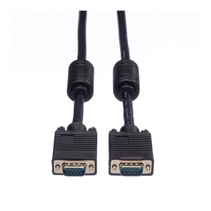 ROLINE Monitor-Kabel mit Ferritkern+DDC HD15 ST-ST 10m