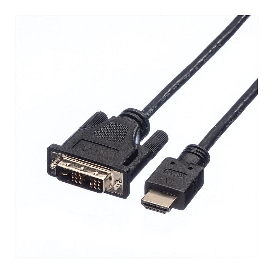 ROLINE DVI KABEL.DVI-HDMI.1.5M