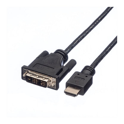 ROLINE DVI KABEL.DVI-HDMI.1.5M