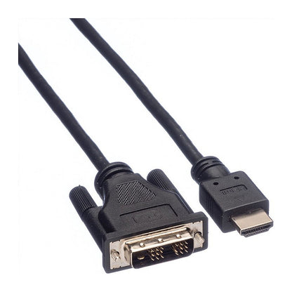 ROLINE DVI KABEL.DVI-HDMI.1.5M