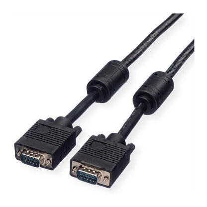 ROLINE Monitor-Kabel mit Ferritkern + DDC HD15 ST-ST 20m