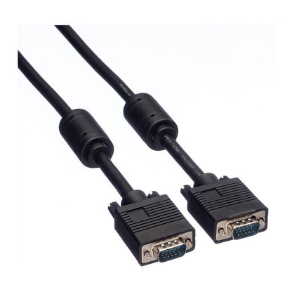 ROLINE Monitor-Kabel mit Ferritkern + DDC HD15 ST-ST 20m