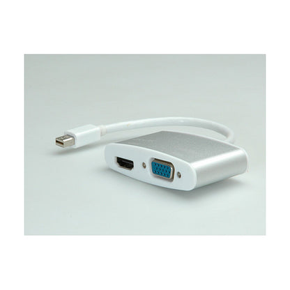 ROLINE 4K Mini DisplayPort - HDMI/VGA Adapterkabel MiniDP ST - HDMI/VGA BU Aktiv