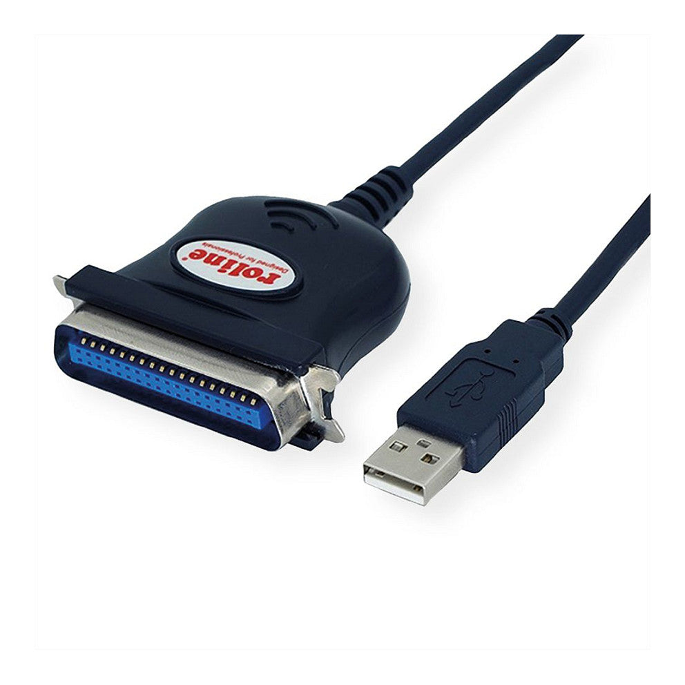 ROLINE USB Konverter Kabel USB nach IEEE 1284 schwarz 1.8m