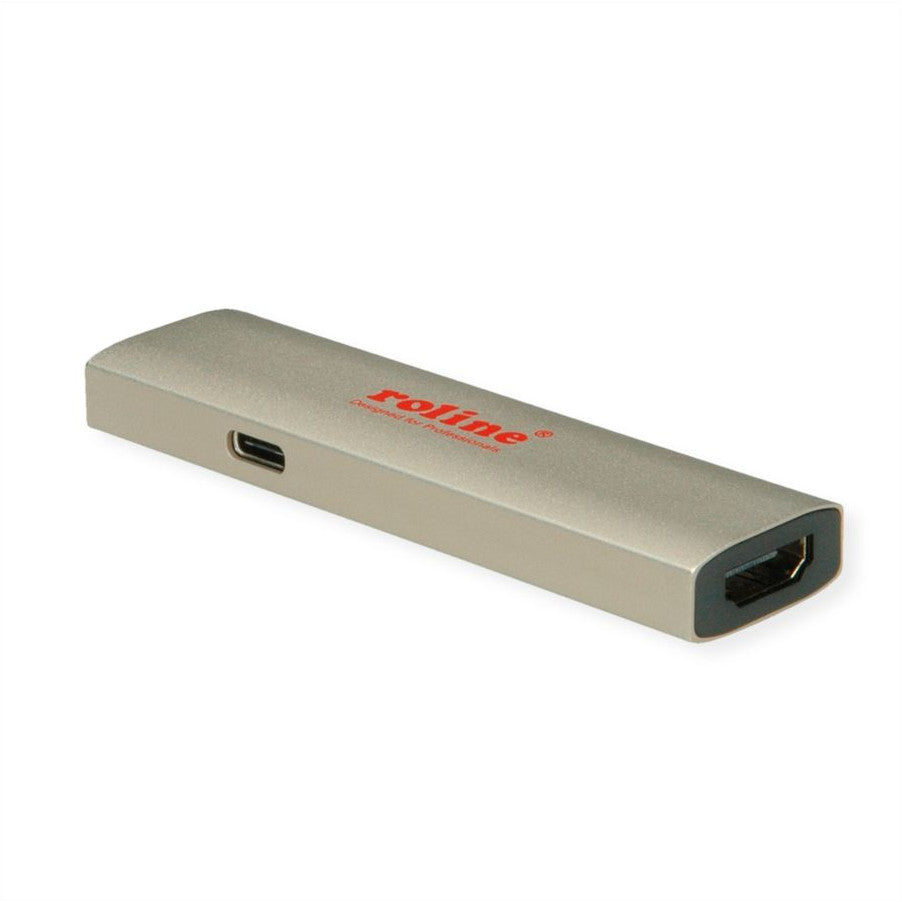 ROLINE GOLD Adapter USB Typ C - HDMI BU/BU PD 60W