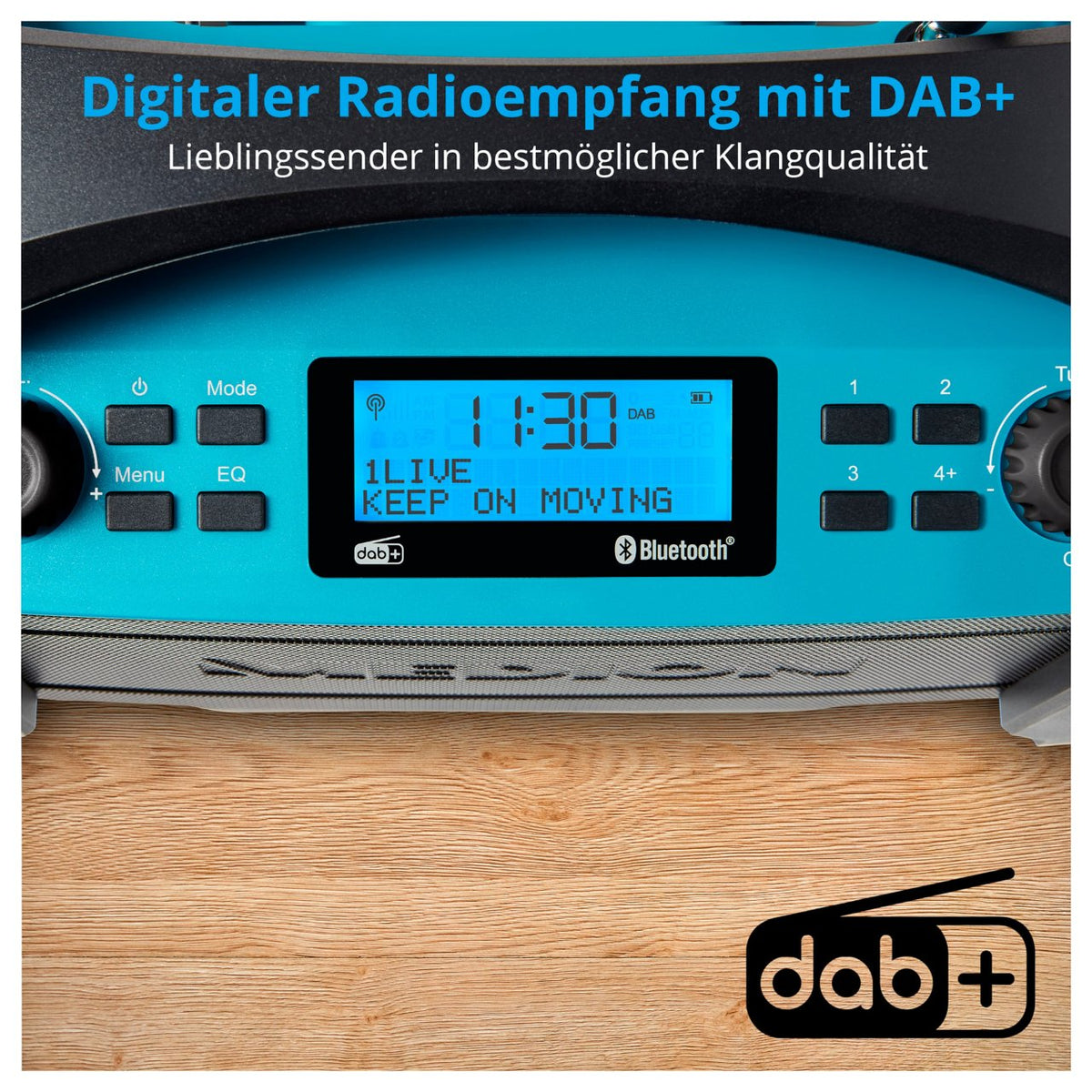 Medion MD 43320 DAB+ Baustellen-Radio blau / schwarz