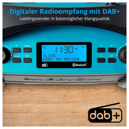 Medion MD 43320 DAB+ Baustellen-Radio blau / schwarz