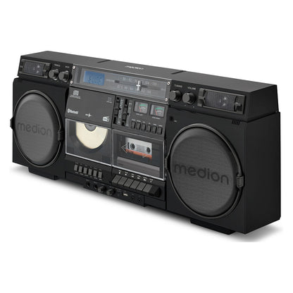 Medion LIFE® P66538 Retro-Boombox schwarz