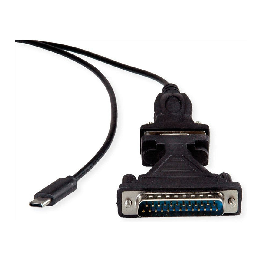 VALUE USB - Seriell Konverter-Kabel Typ C - RS232 schwarz 1,8m