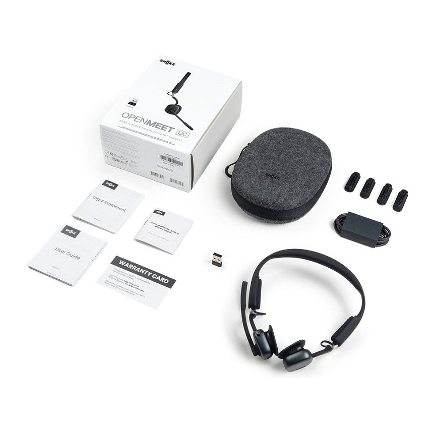 SHOKZ OPENMEET Bluetooth Knochenschall Headset USB A Dongle