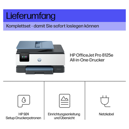 HP OfficeJet Pro 8125e Drucker Scanner Kopierer LAN WLAN Instant Ink