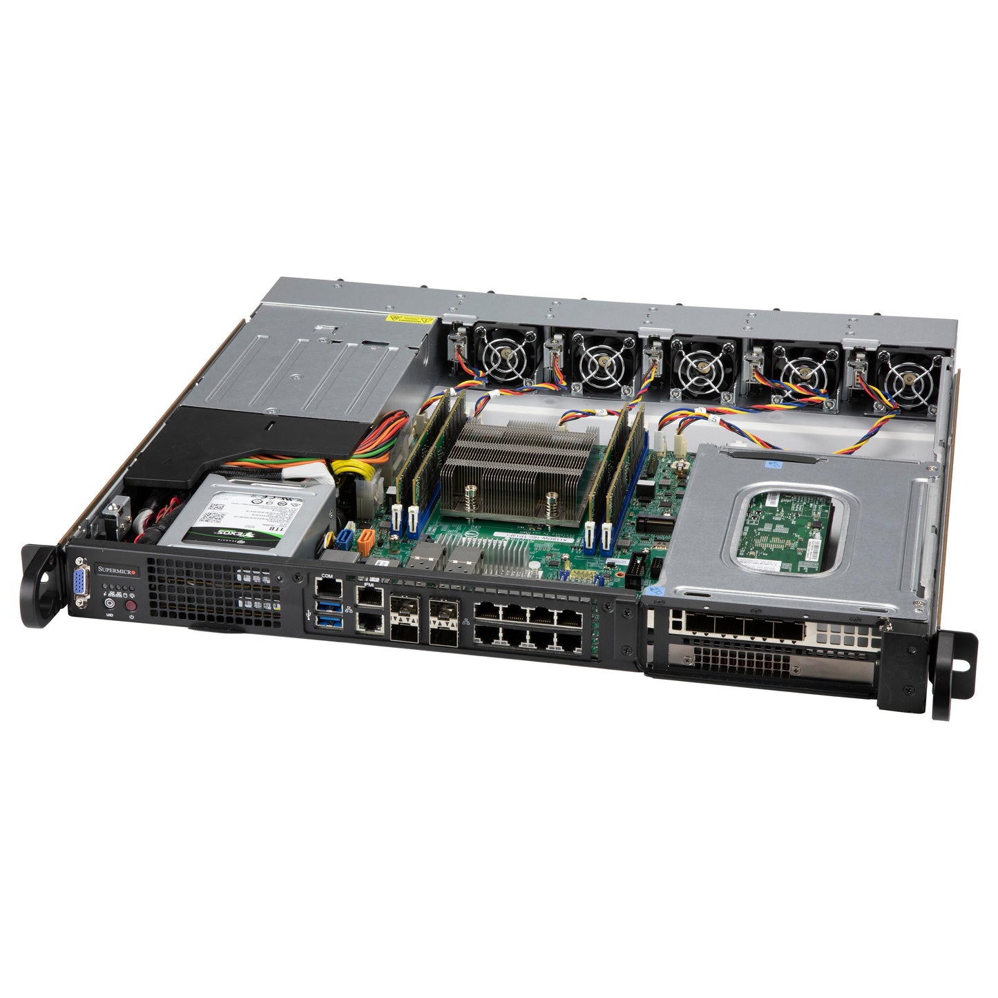 1HE Supermicro Gehäuse SuperChassis 1U CSE-515M-R804