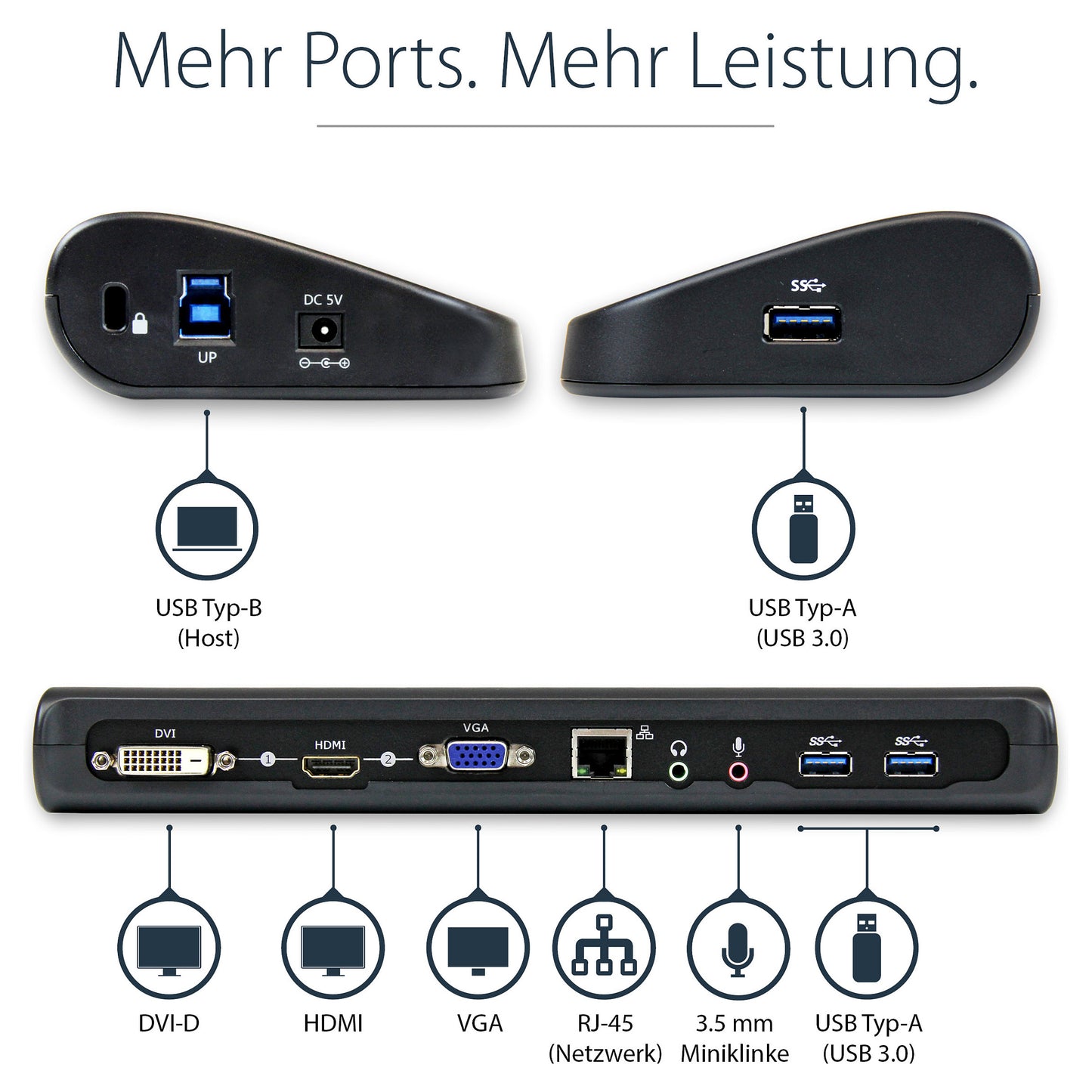 D StarTech DUAL VIDEO USB 3.0 LAPTOP DOCK