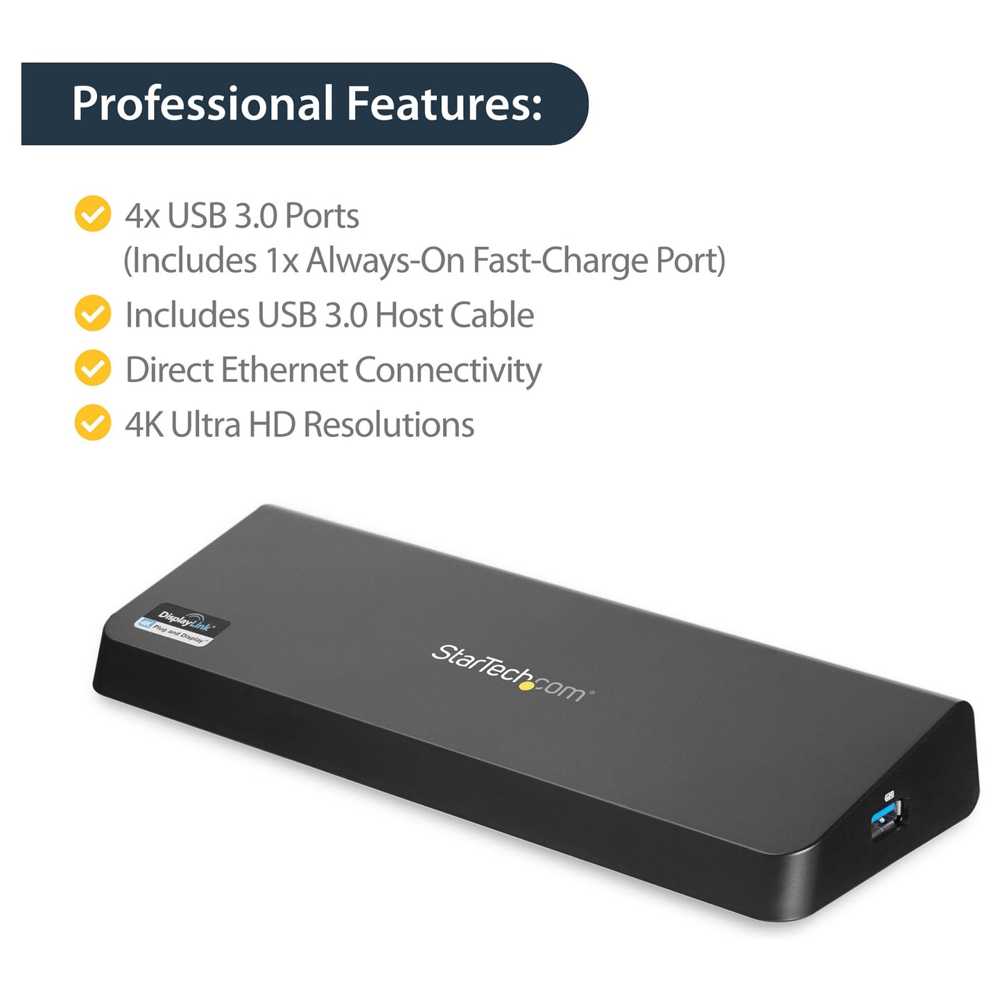 D StarTech USB3 4K LAPTOP DOCKING STATION