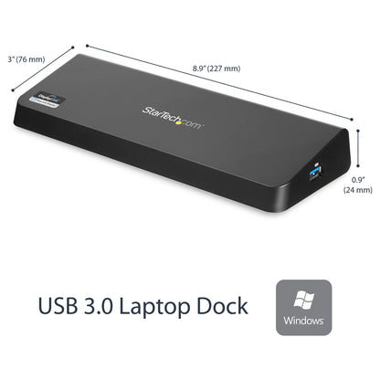 D StarTech USB3 4K LAPTOP DOCKING STATION