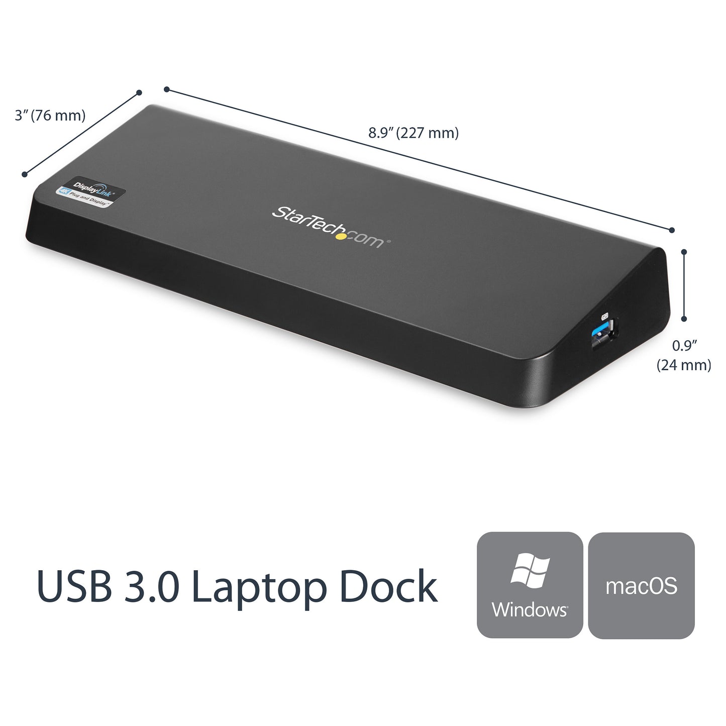 D StarTech USB3 4K LAPTOP DOCKING STATION
