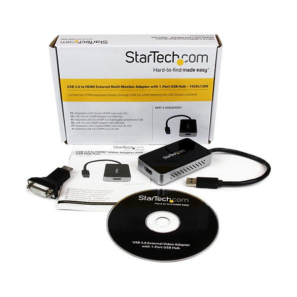 D StarTech USB 3 TO HDMI W/ USB HUB