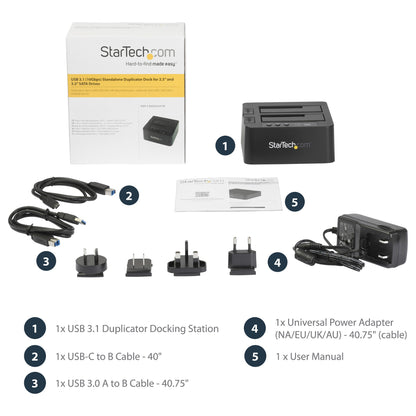 D StarTech USB 3.1 HDD DUPLICATOR DOCK