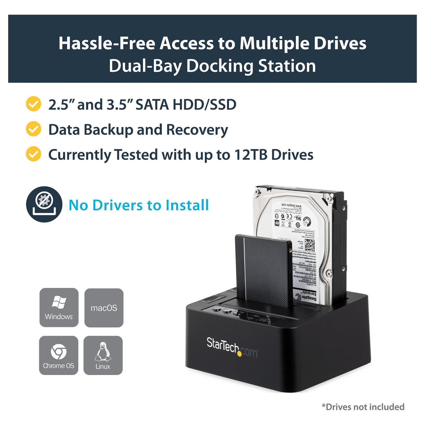 D StarTech USB 3.1 HDD DUPLICATOR DOCK