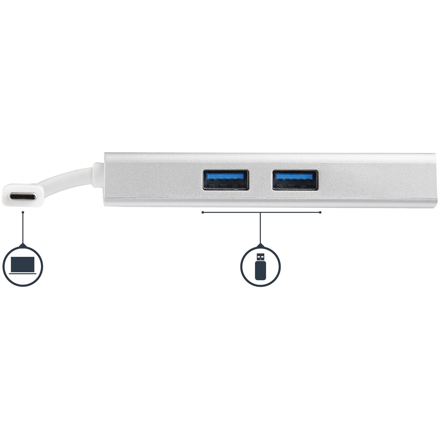 D StarTech USB-C ADAPTER MULTIPORT
