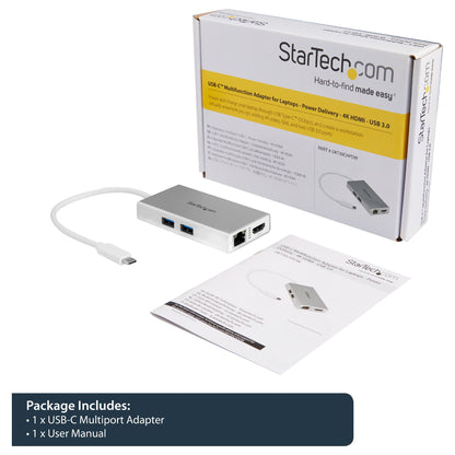 D StarTech USB-C ADAPTER MULTIPORT