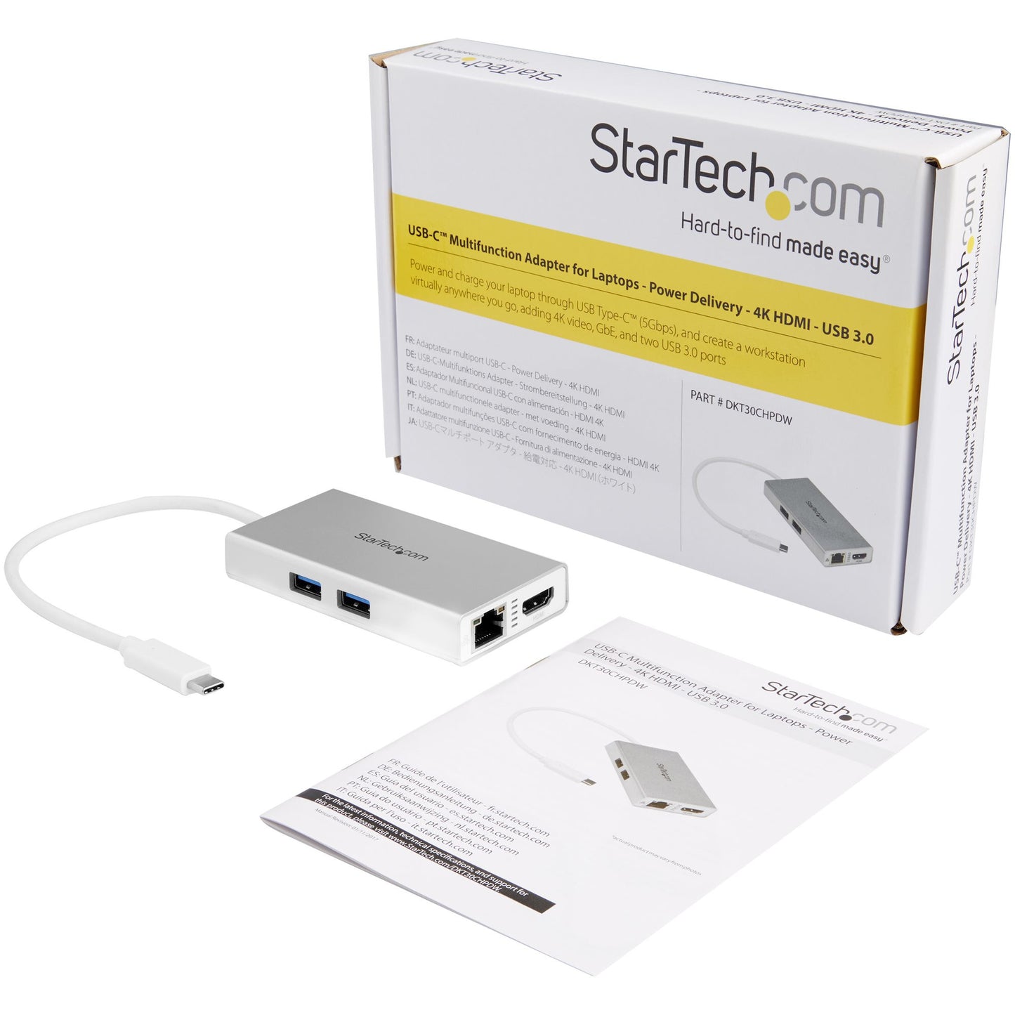 D StarTech USB-C ADAPTER MULTIPORT