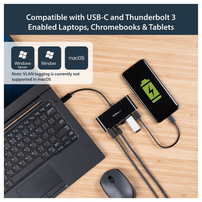 D StarTech USB-C ADAPTER TO ETHERNET